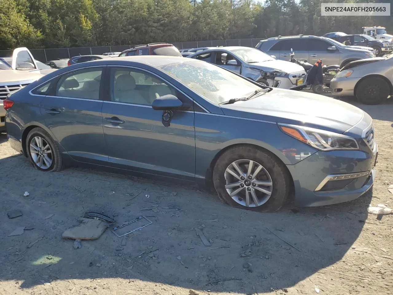 2015 Hyundai Sonata Se VIN: 5NPE24AF0FH205663 Lot: 75181604