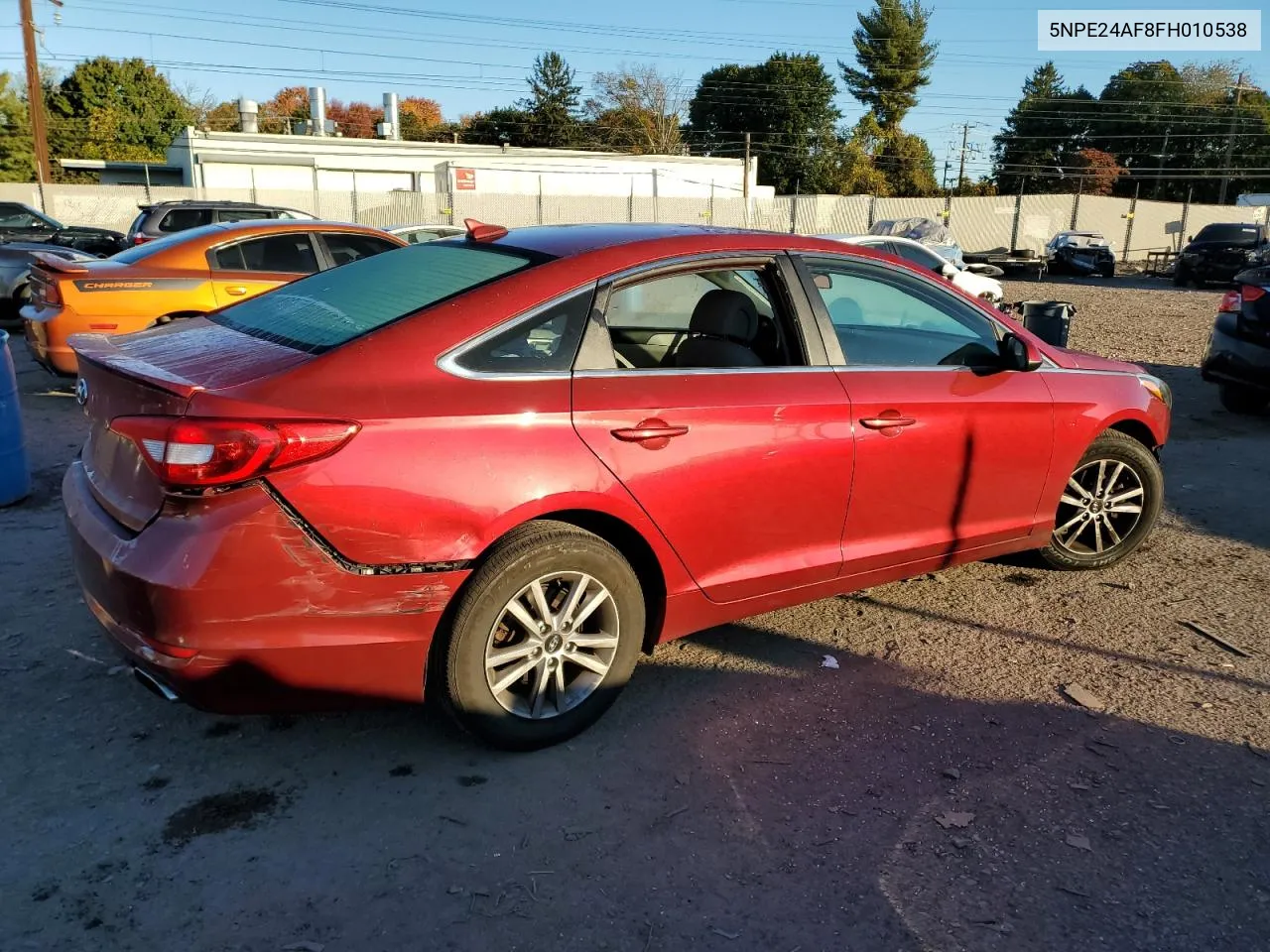 2015 Hyundai Sonata Se VIN: 5NPE24AF8FH010538 Lot: 75206434