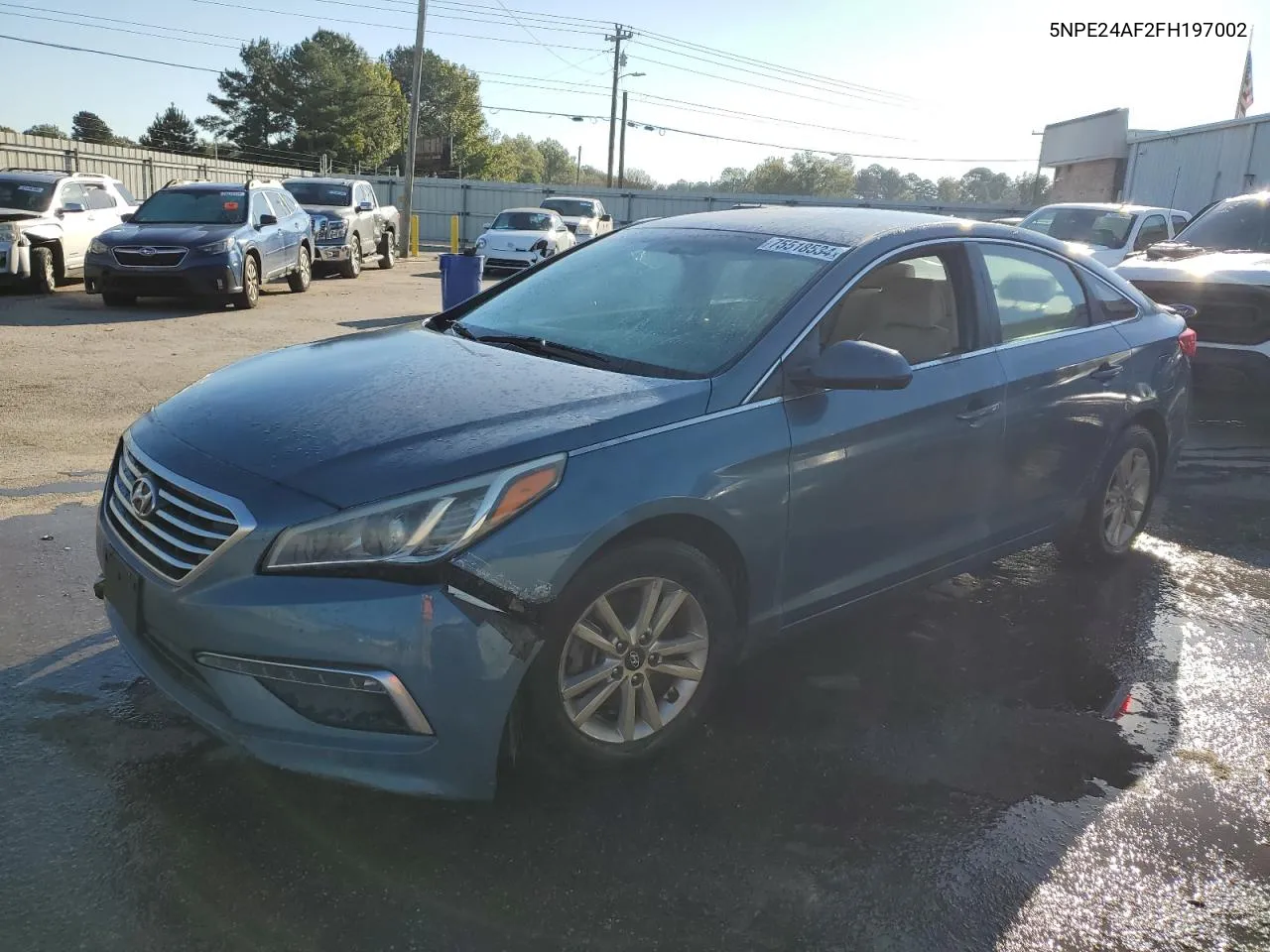 2015 Hyundai Sonata Se VIN: 5NPE24AF2FH197002 Lot: 75518534