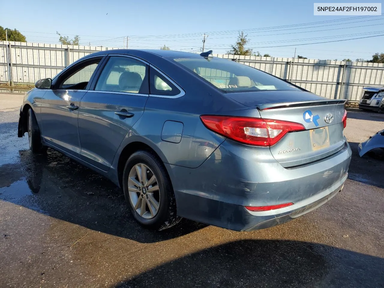 2015 Hyundai Sonata Se VIN: 5NPE24AF2FH197002 Lot: 75518534