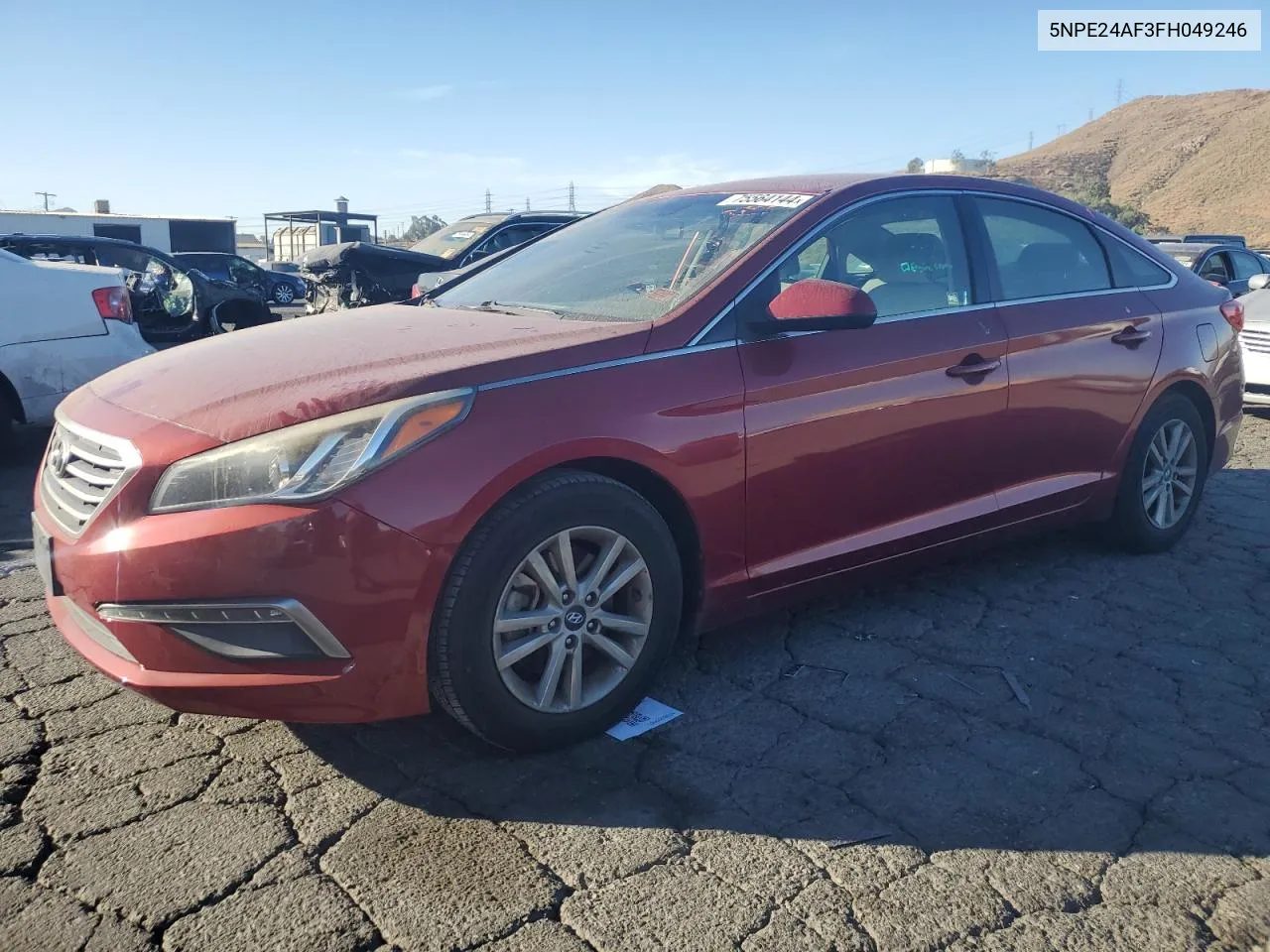 5NPE24AF3FH049246 2015 Hyundai Sonata Se