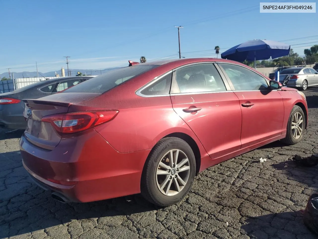 5NPE24AF3FH049246 2015 Hyundai Sonata Se