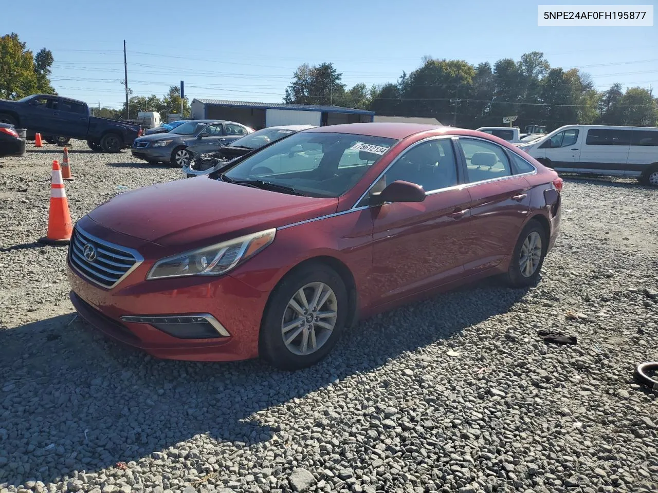 5NPE24AF0FH195877 2015 Hyundai Sonata Se