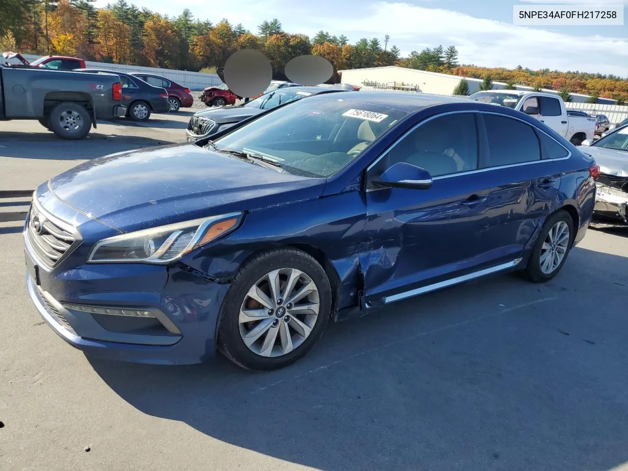 2015 Hyundai Sonata Sport VIN: 5NPE34AF0FH217258 Lot: 75618064