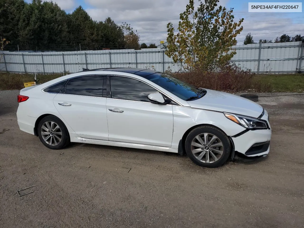 5NPE34AF4FH220647 2015 Hyundai Sonata Sport