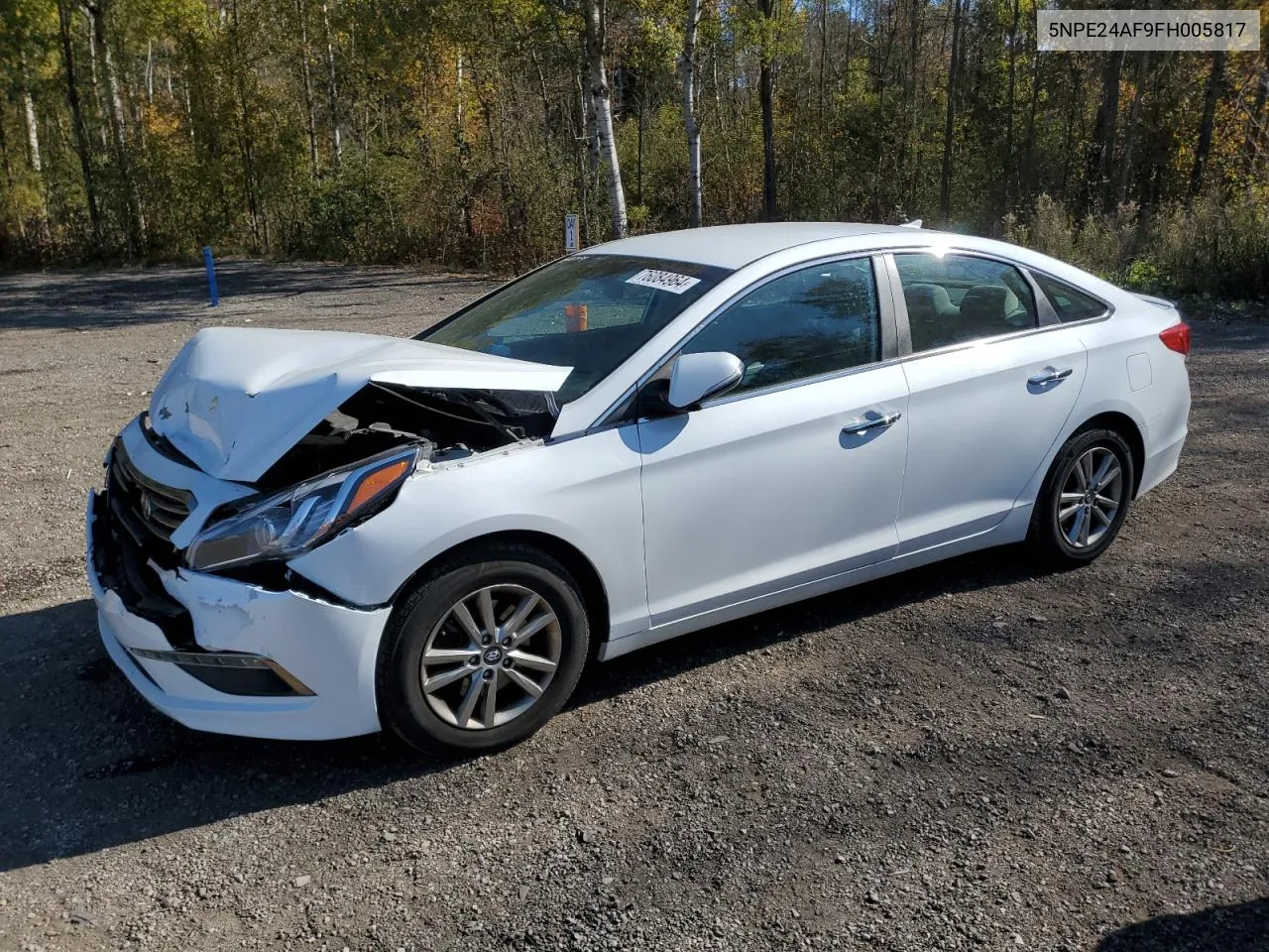 2015 Hyundai Sonata Se VIN: 5NPE24AF9FH005817 Lot: 76084964