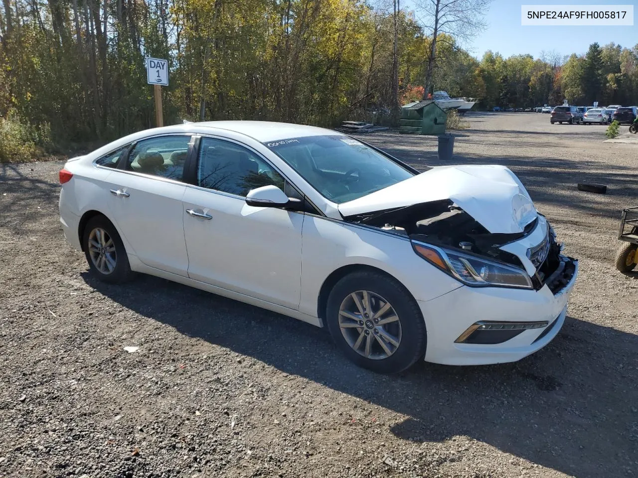 2015 Hyundai Sonata Se VIN: 5NPE24AF9FH005817 Lot: 76084964