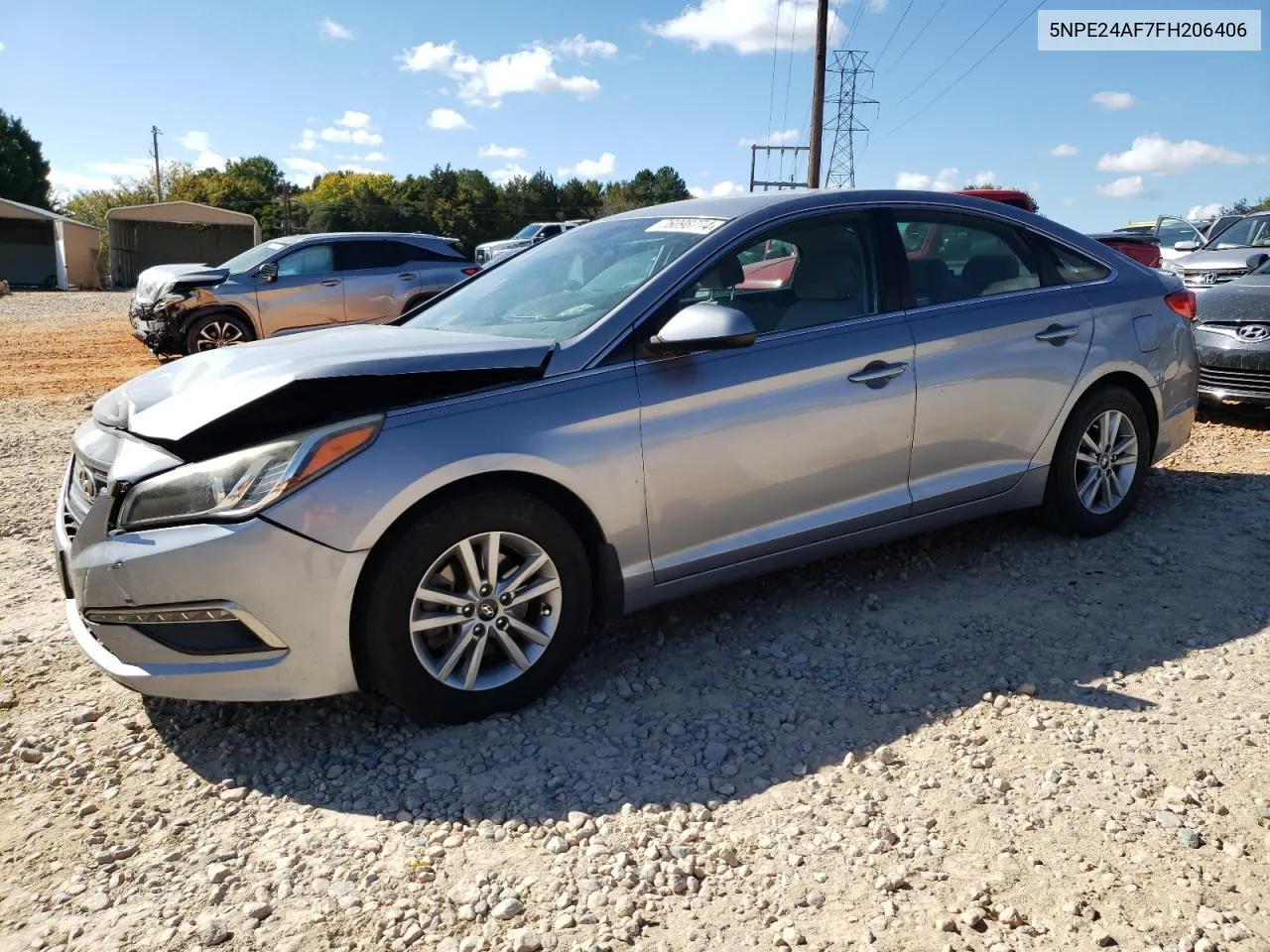 2015 Hyundai Sonata Se VIN: 5NPE24AF7FH206406 Lot: 76098774