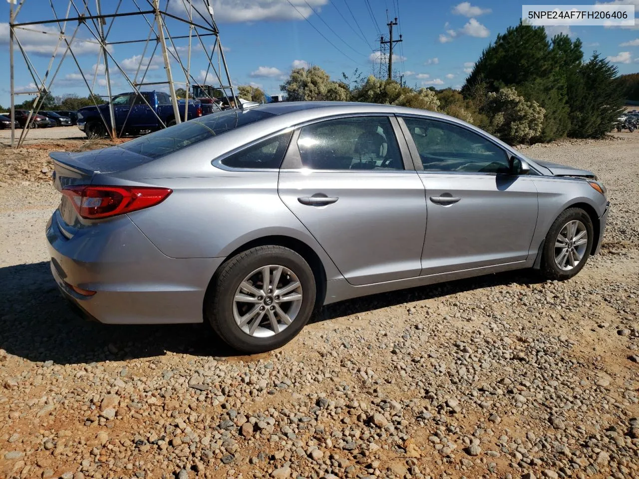 2015 Hyundai Sonata Se VIN: 5NPE24AF7FH206406 Lot: 76098774