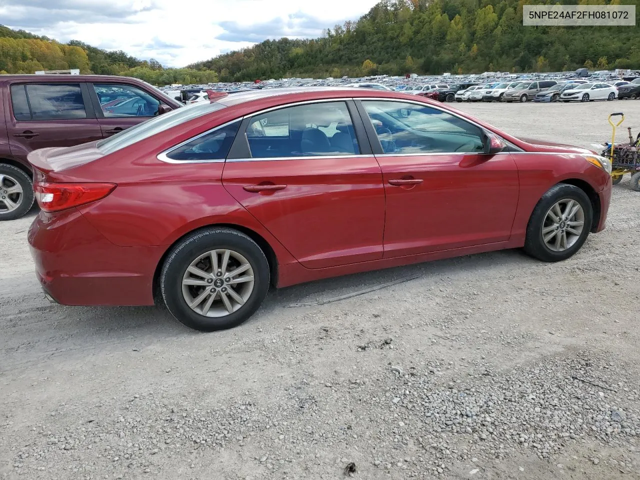 2015 Hyundai Sonata Se VIN: 5NPE24AF2FH081072 Lot: 76186704