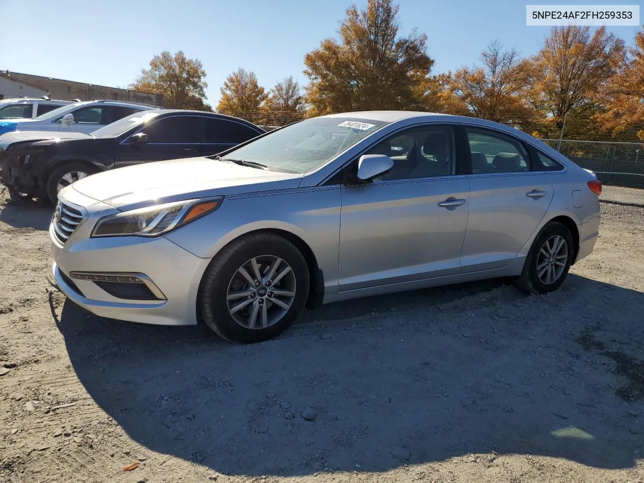 2015 Hyundai Sonata Se VIN: 5NPE24AF2FH259353 Lot: 76481624