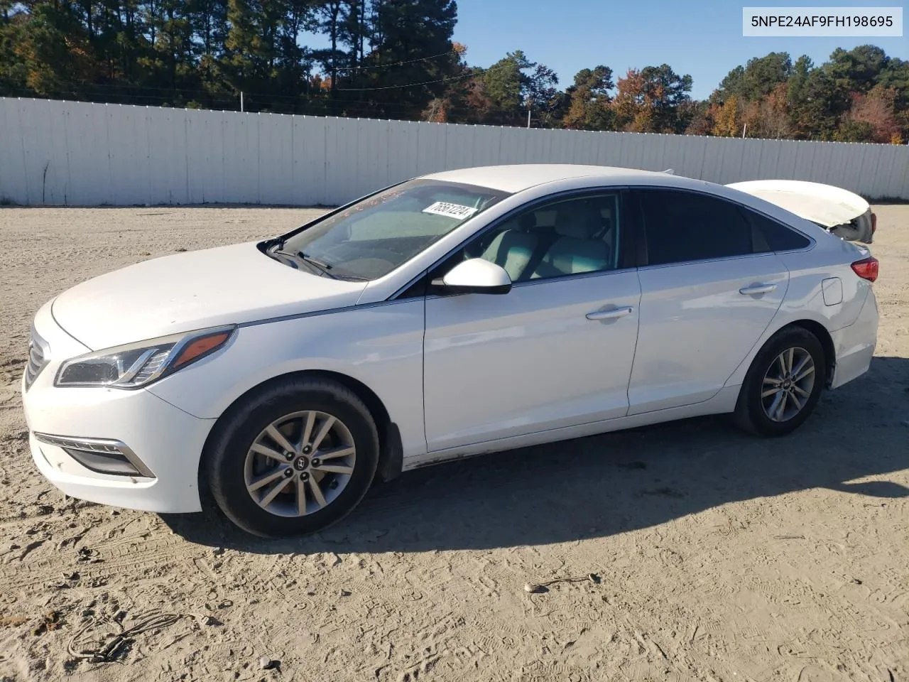 2015 Hyundai Sonata Se VIN: 5NPE24AF9FH198695 Lot: 76561224