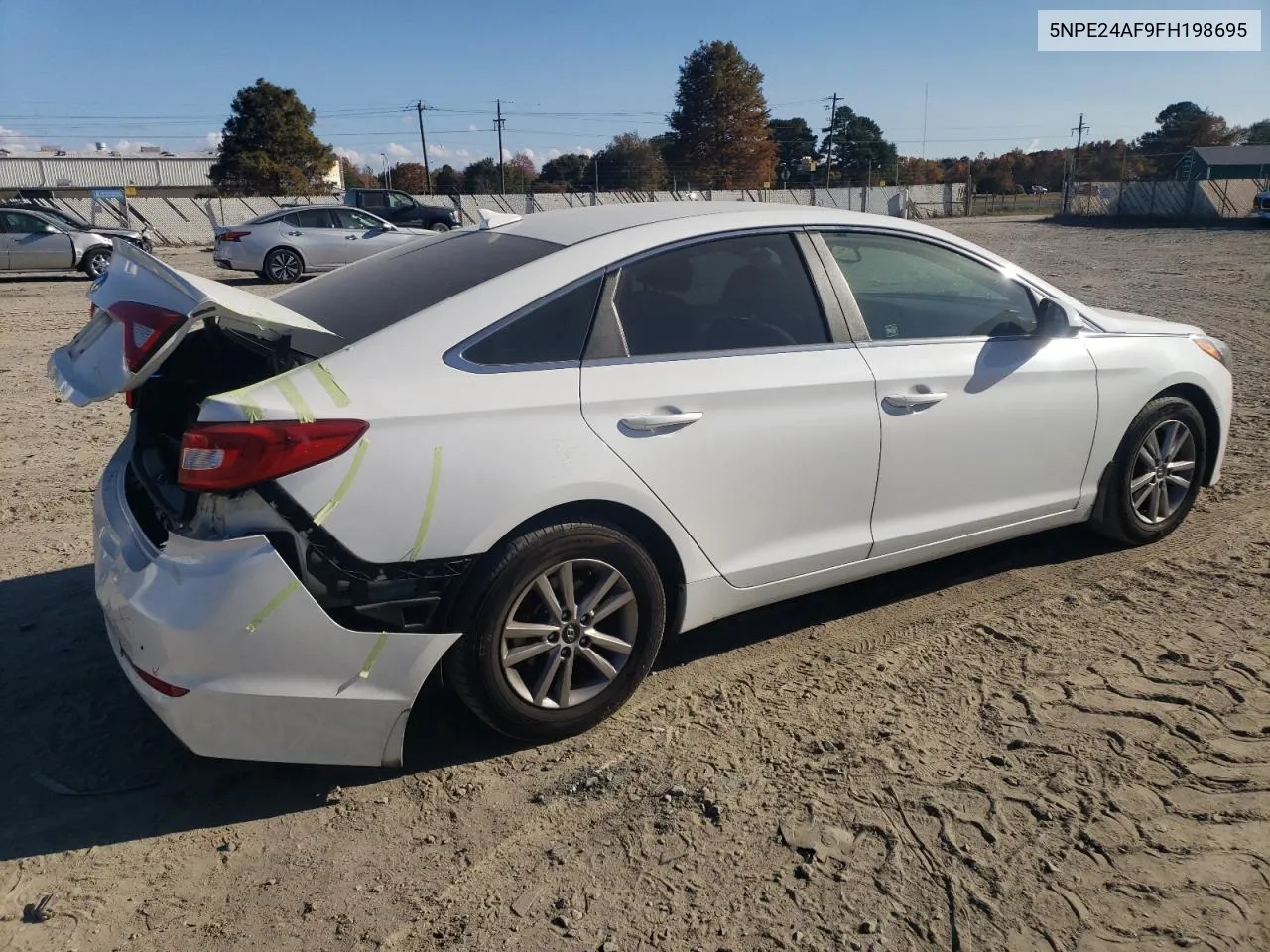 2015 Hyundai Sonata Se VIN: 5NPE24AF9FH198695 Lot: 76561224