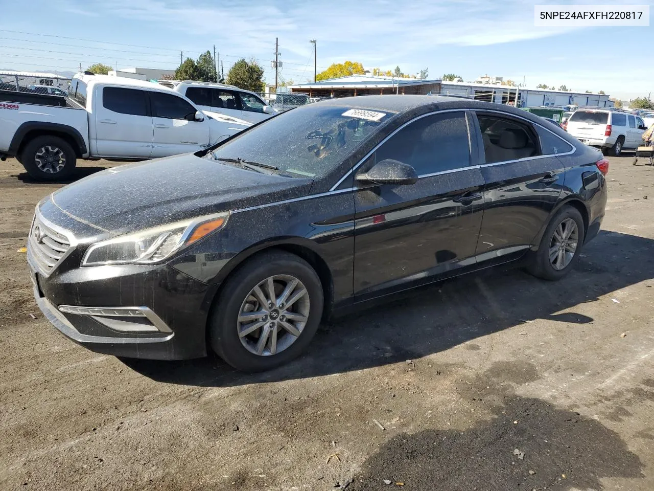 2015 Hyundai Sonata Se VIN: 5NPE24AFXFH220817 Lot: 76699594