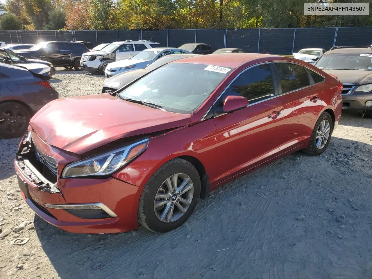 5NPE24AF4FH143507 2015 Hyundai Sonata Se