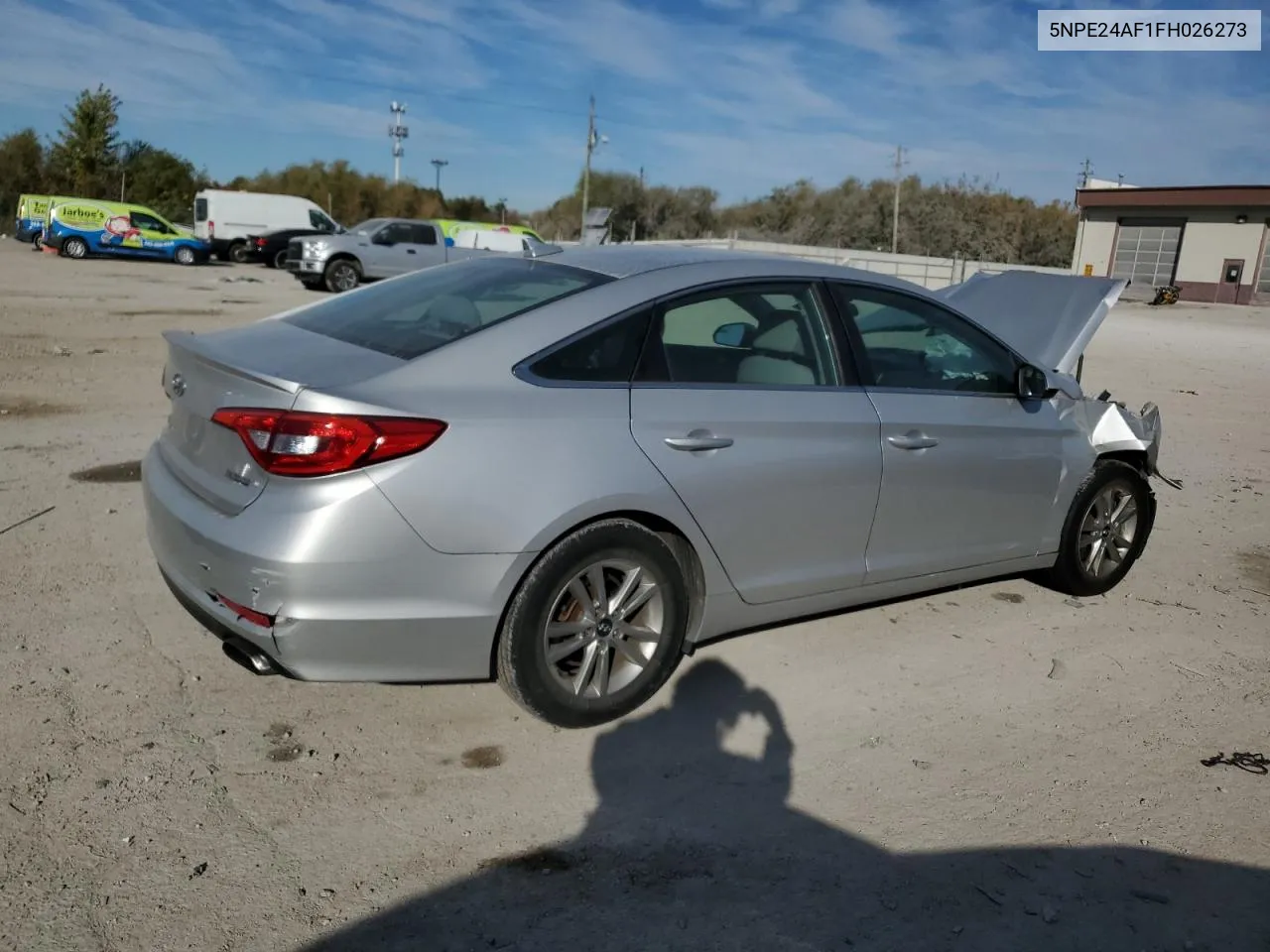 2015 Hyundai Sonata Se VIN: 5NPE24AF1FH026273 Lot: 77246844