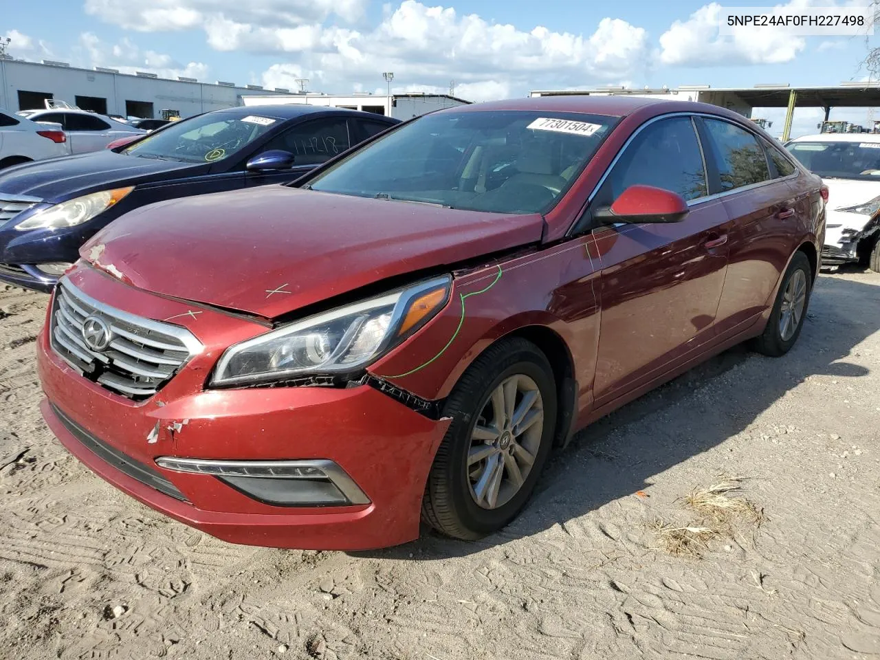 2015 Hyundai Sonata Se VIN: 5NPE24AF0FH227498 Lot: 77301504