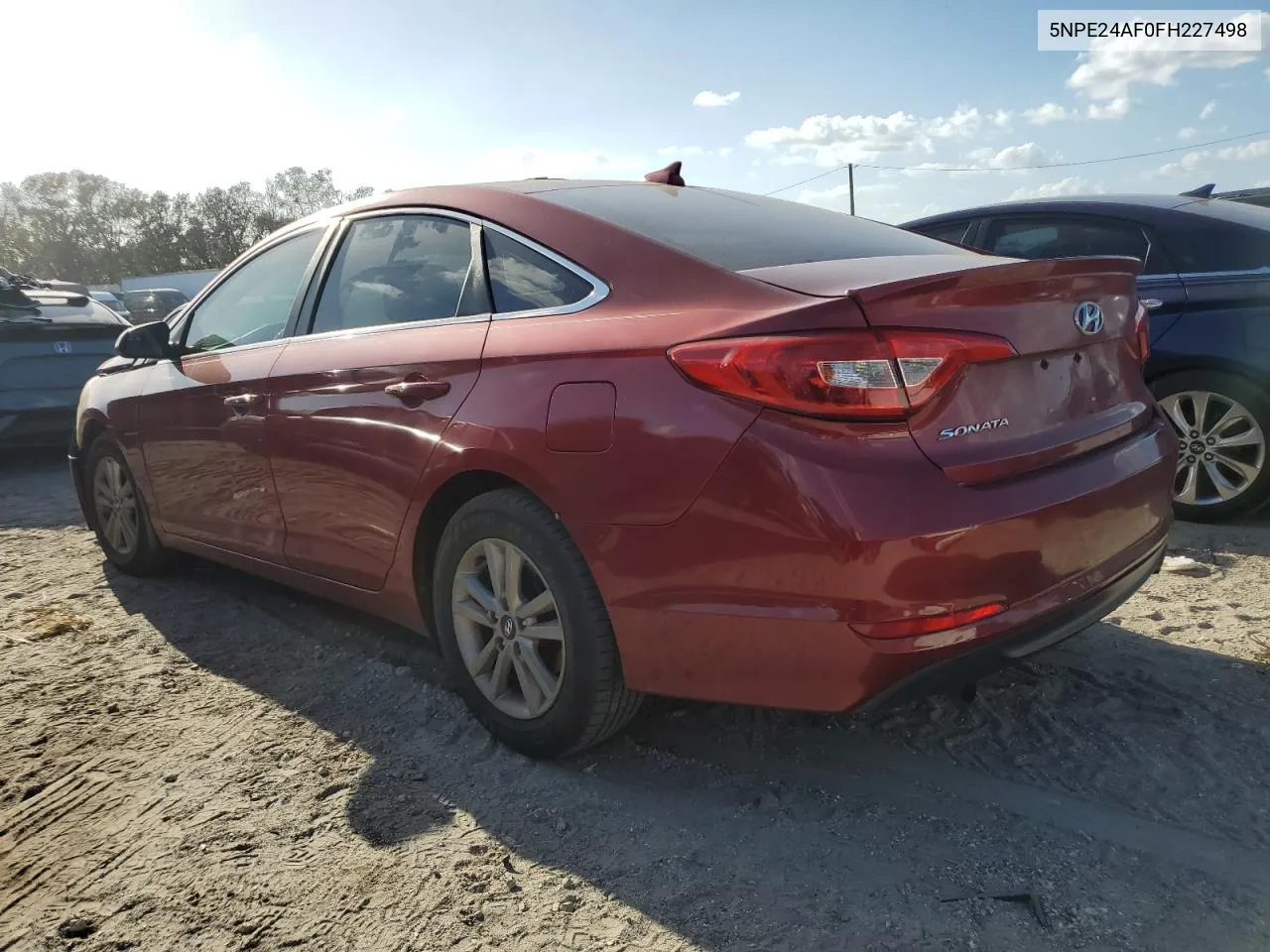 2015 Hyundai Sonata Se VIN: 5NPE24AF0FH227498 Lot: 77301504