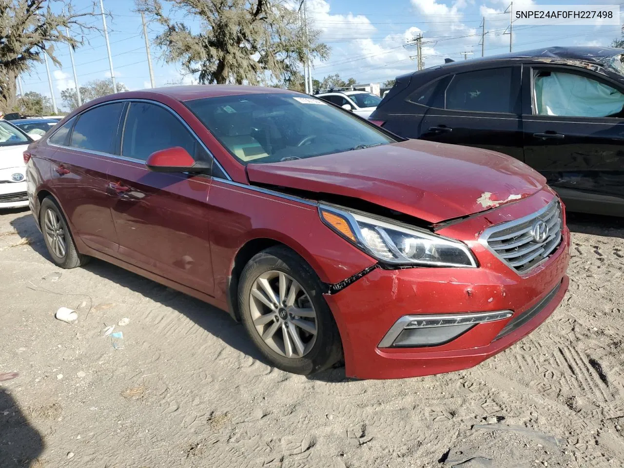 2015 Hyundai Sonata Se VIN: 5NPE24AF0FH227498 Lot: 77301504