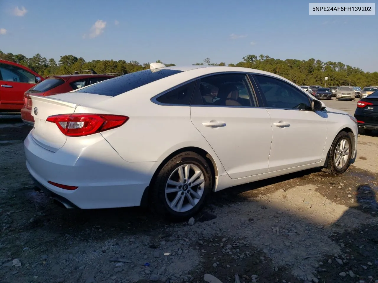 2015 Hyundai Sonata Se VIN: 5NPE24AF6FH139202 Lot: 77313834