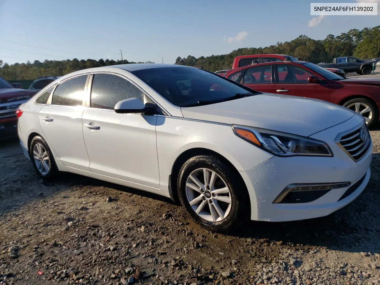 2015 Hyundai Sonata Se VIN: 5NPE24AF6FH139202 Lot: 77313834