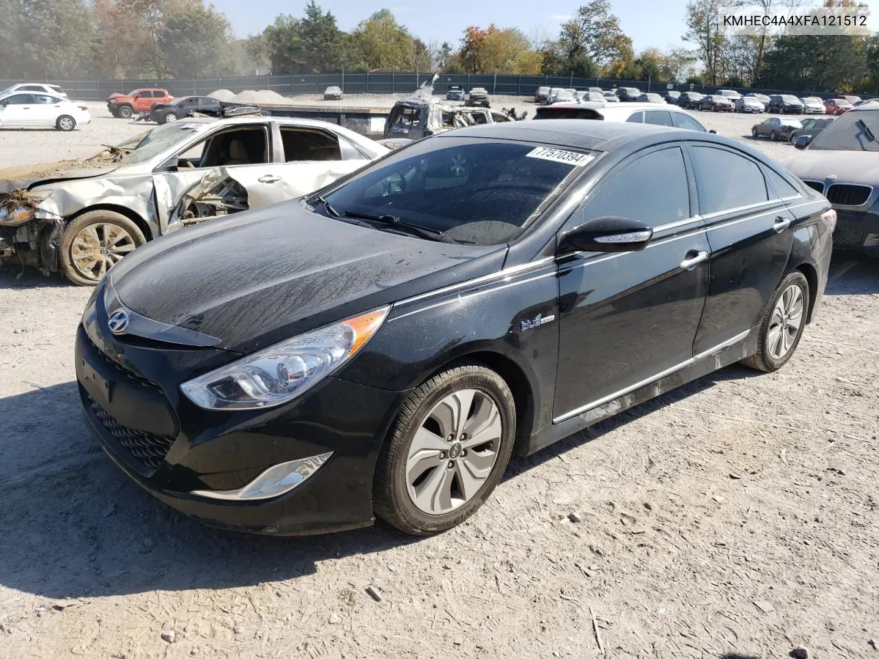 2015 Hyundai Sonata Hybrid VIN: KMHEC4A4XFA121512 Lot: 77570394