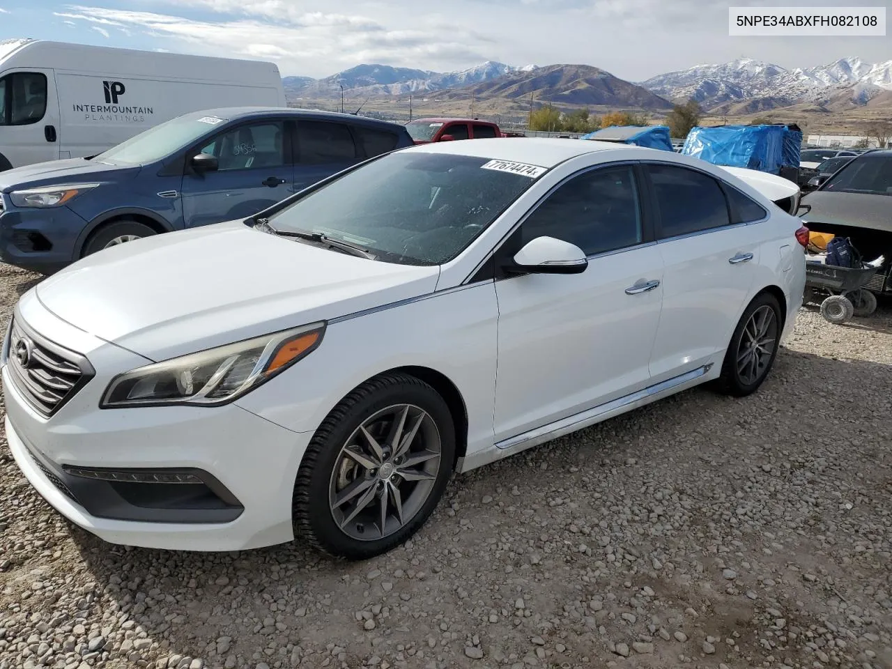 2015 Hyundai Sonata Sport VIN: 5NPE34ABXFH082108 Lot: 77674474