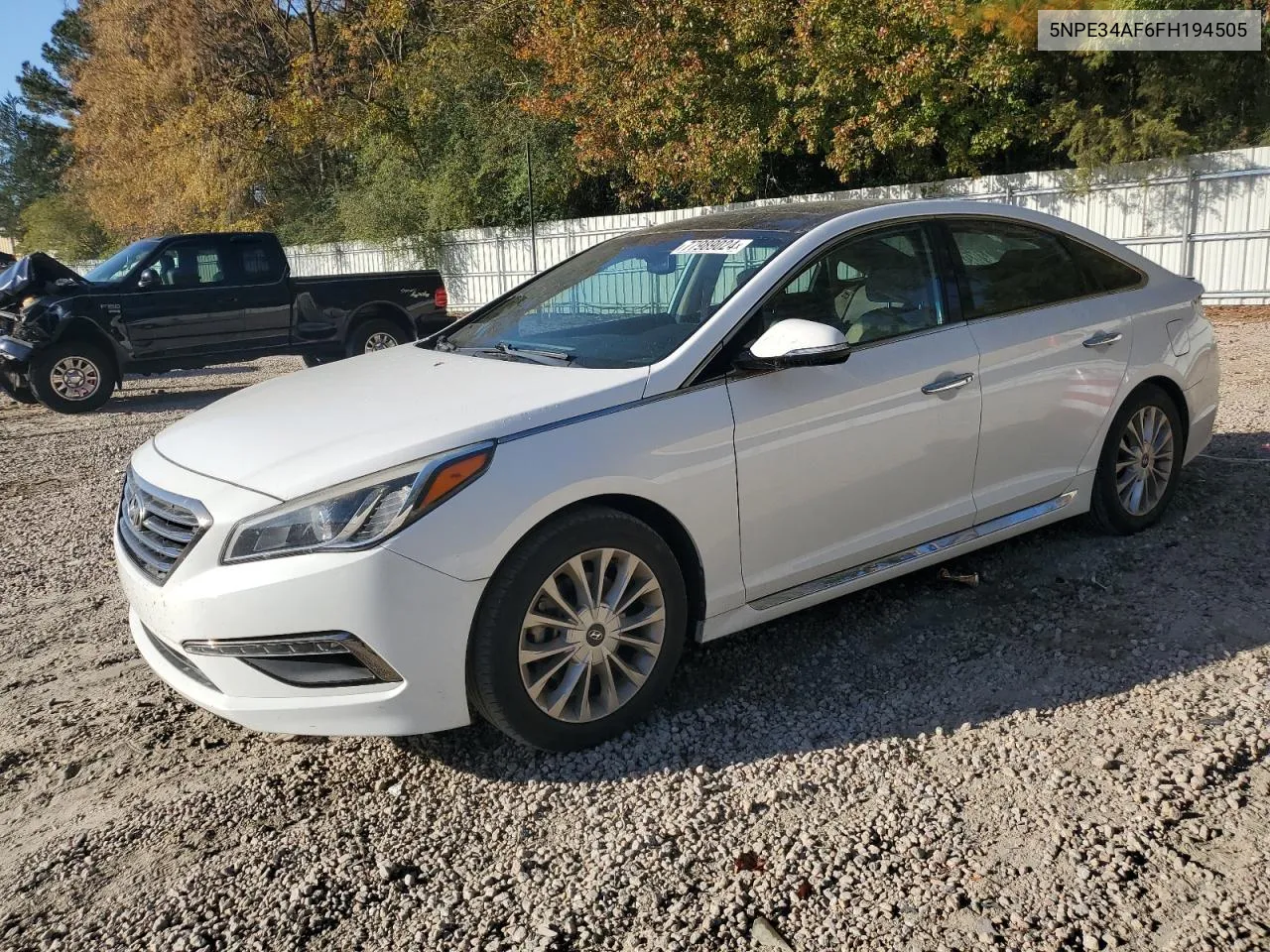 2015 Hyundai Sonata Sport VIN: 5NPE34AF6FH194505 Lot: 77989024