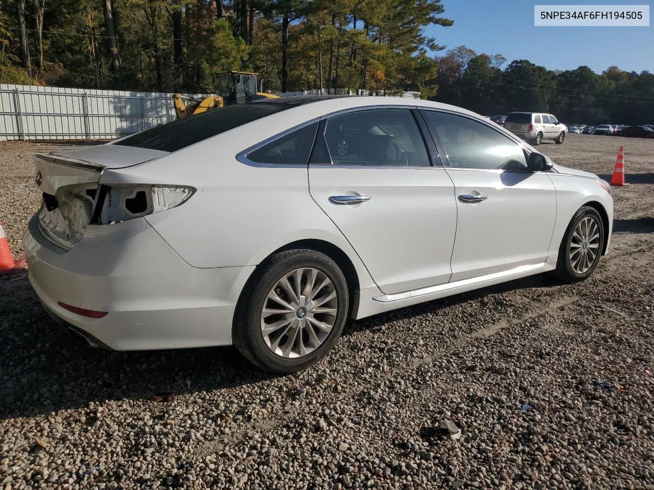 2015 Hyundai Sonata Sport VIN: 5NPE34AF6FH194505 Lot: 77989024