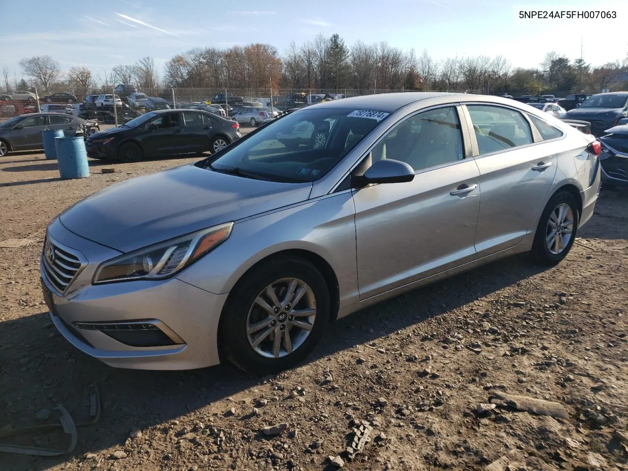 2015 Hyundai Sonata Se VIN: 5NPE24AF5FH007063 Lot: 78276874