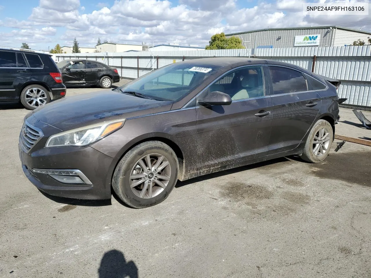 2015 Hyundai Sonata Se VIN: 5NPE24AF9FH163106 Lot: 78285374