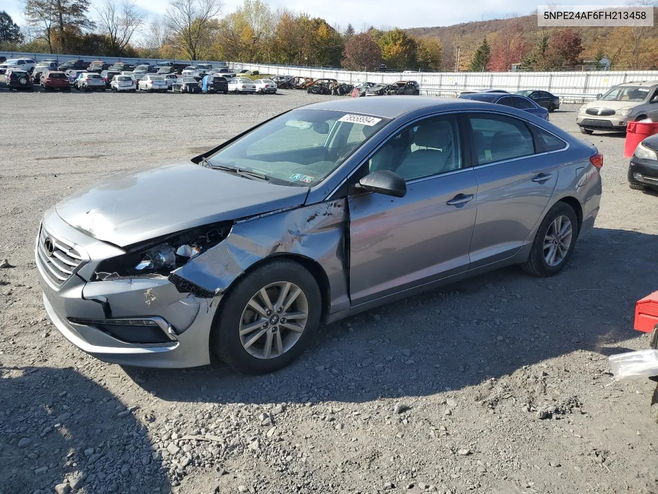 2015 Hyundai Sonata Se VIN: 5NPE24AF6FH213458 Lot: 78558994