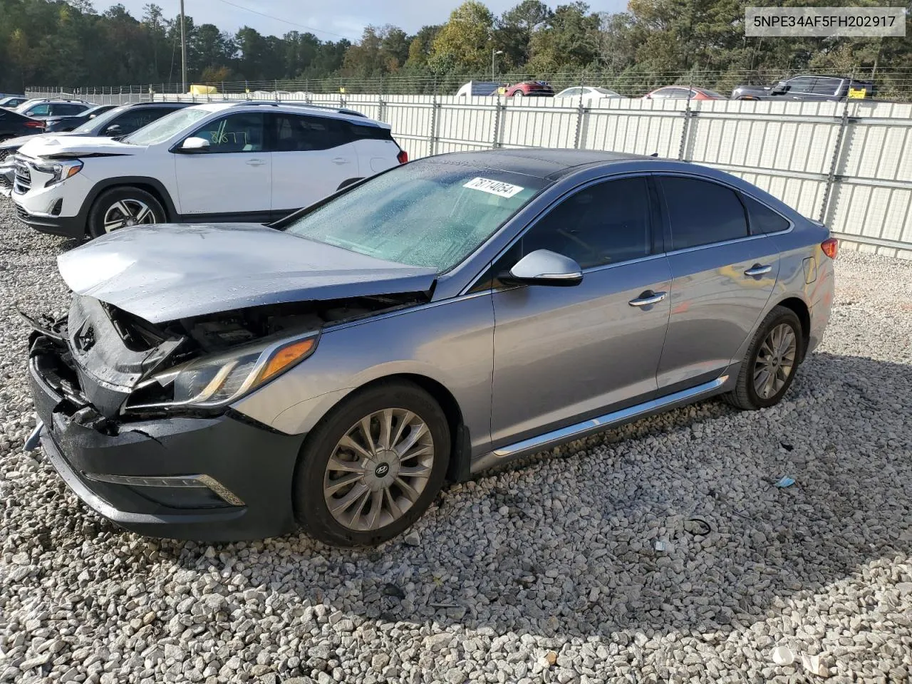 2015 Hyundai Sonata Sport VIN: 5NPE34AF5FH202917 Lot: 78714054