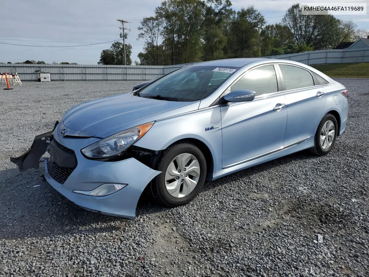 2015 Hyundai Sonata Hybrid VIN: KMHEC4A46FA119689 Lot: 79039174