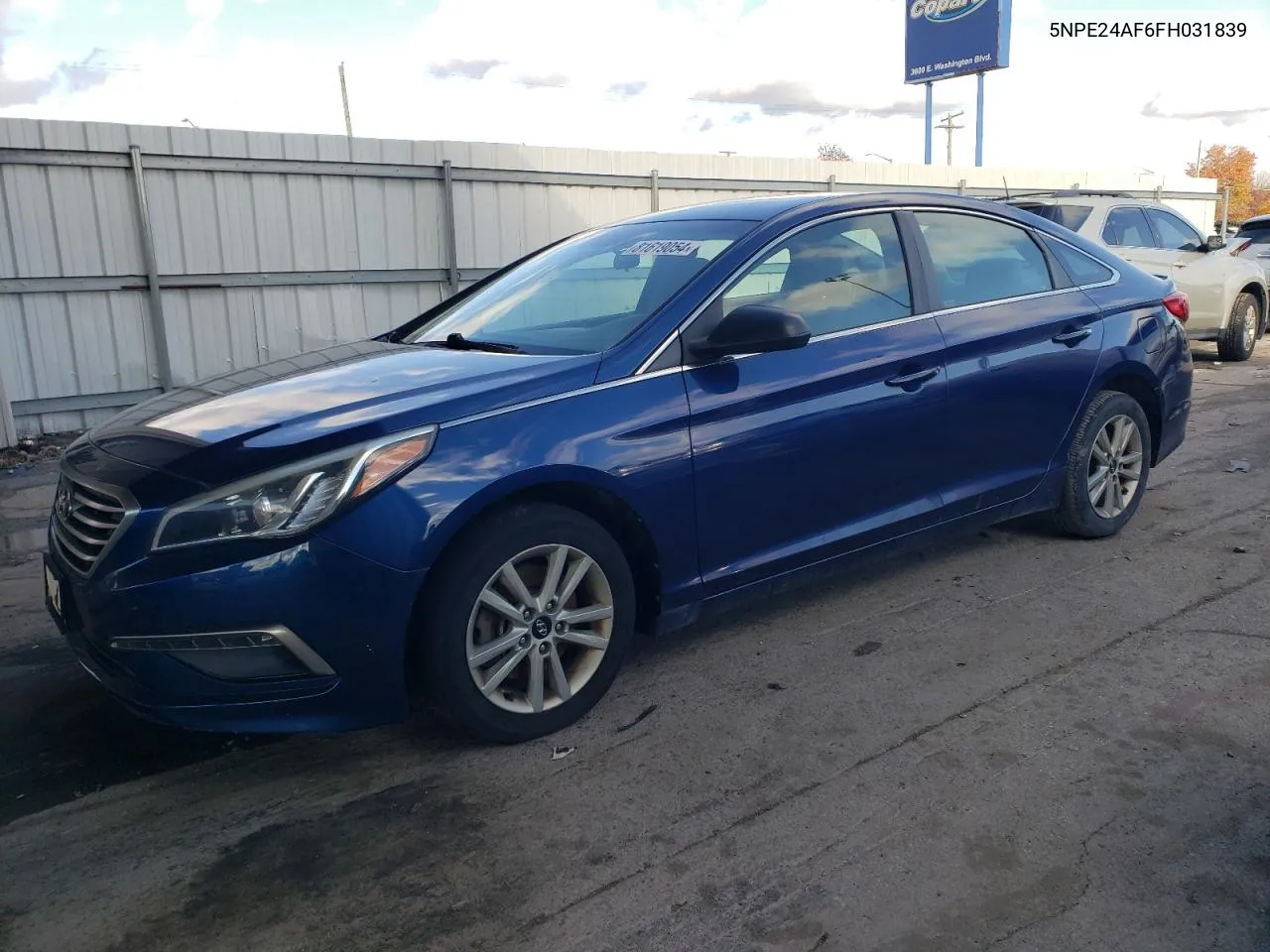 2015 Hyundai Sonata Se VIN: 5NPE24AF6FH031839 Lot: 81619054