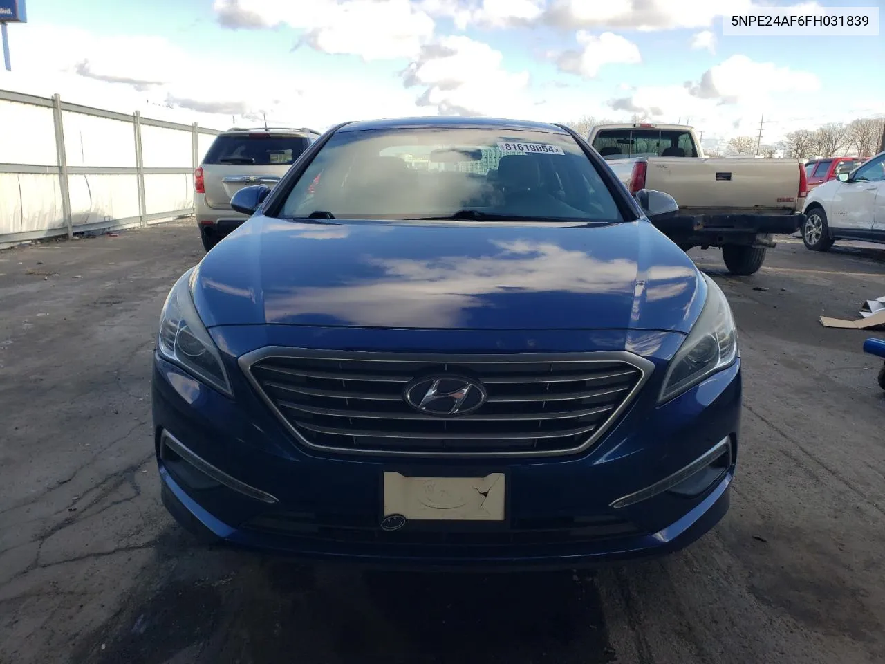 2015 Hyundai Sonata Se VIN: 5NPE24AF6FH031839 Lot: 81619054