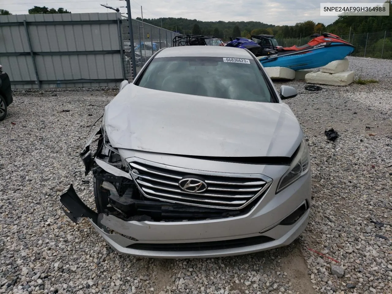 2016 Hyundai Sonata Se VIN: 5NPE24AF9GH364988 Lot: 37940564