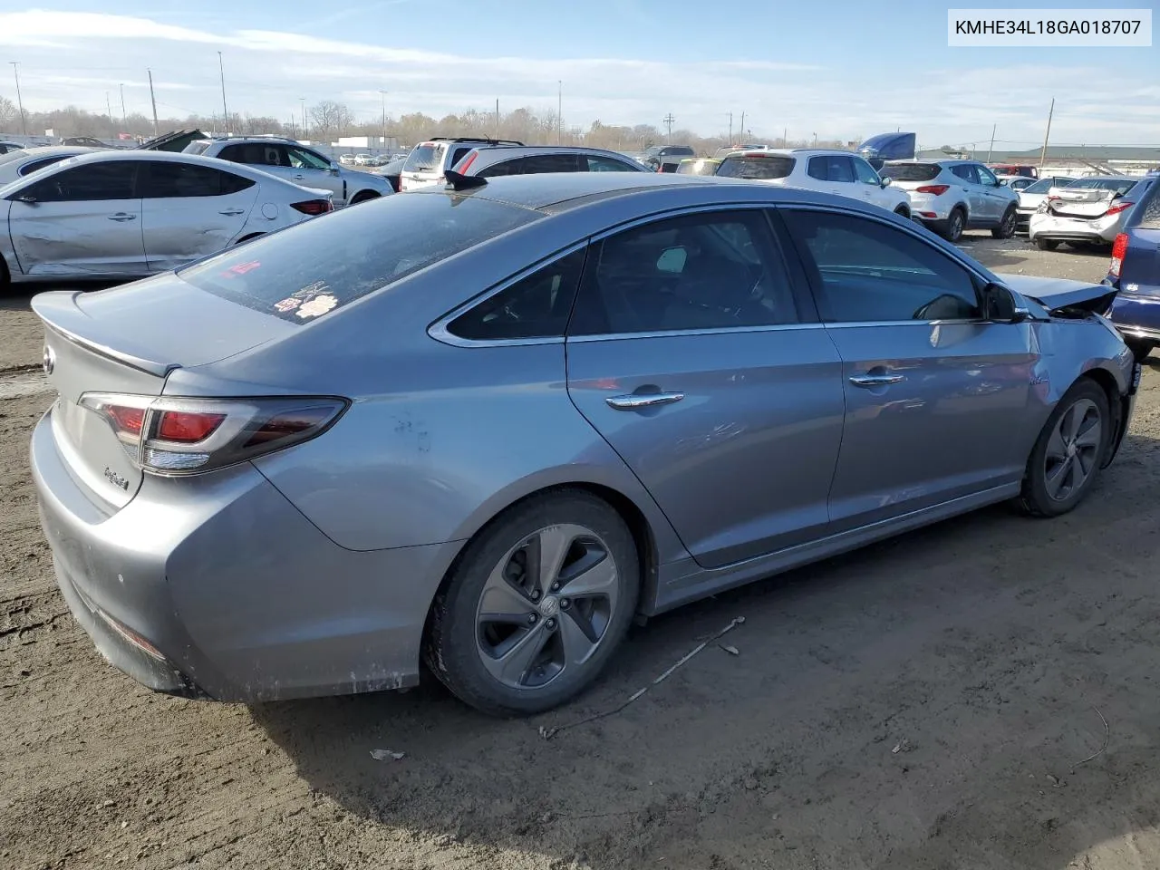 2016 Hyundai Sonata Hybrid VIN: KMHE34L18GA018707 Lot: 45839294