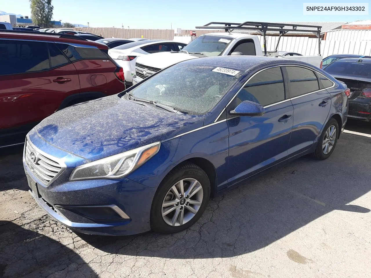 2016 Hyundai Sonata Se VIN: 5NPE24AF9GH343302 Lot: 46233974