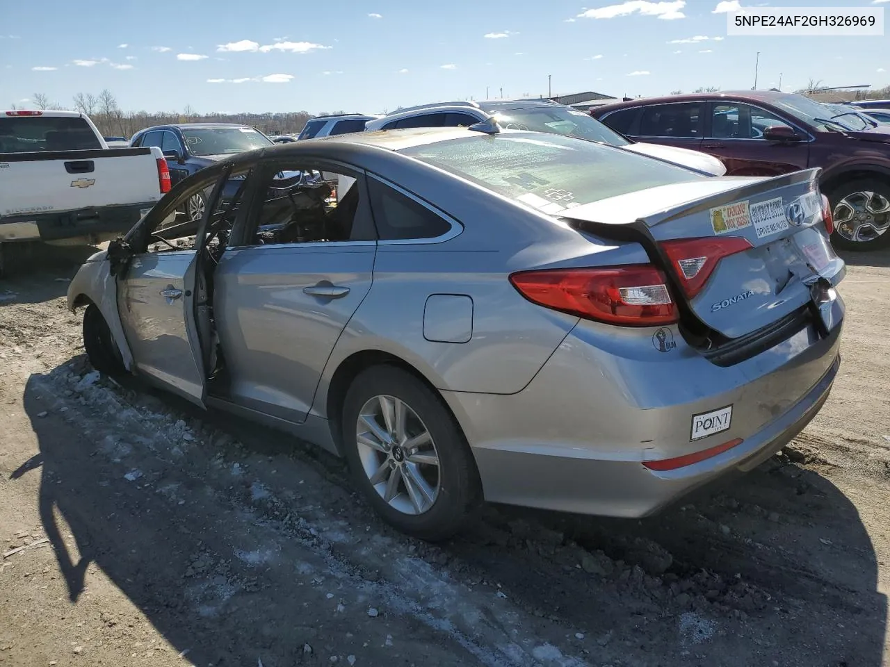 2016 Hyundai Sonata Se VIN: 5NPE24AF2GH326969 Lot: 47371384