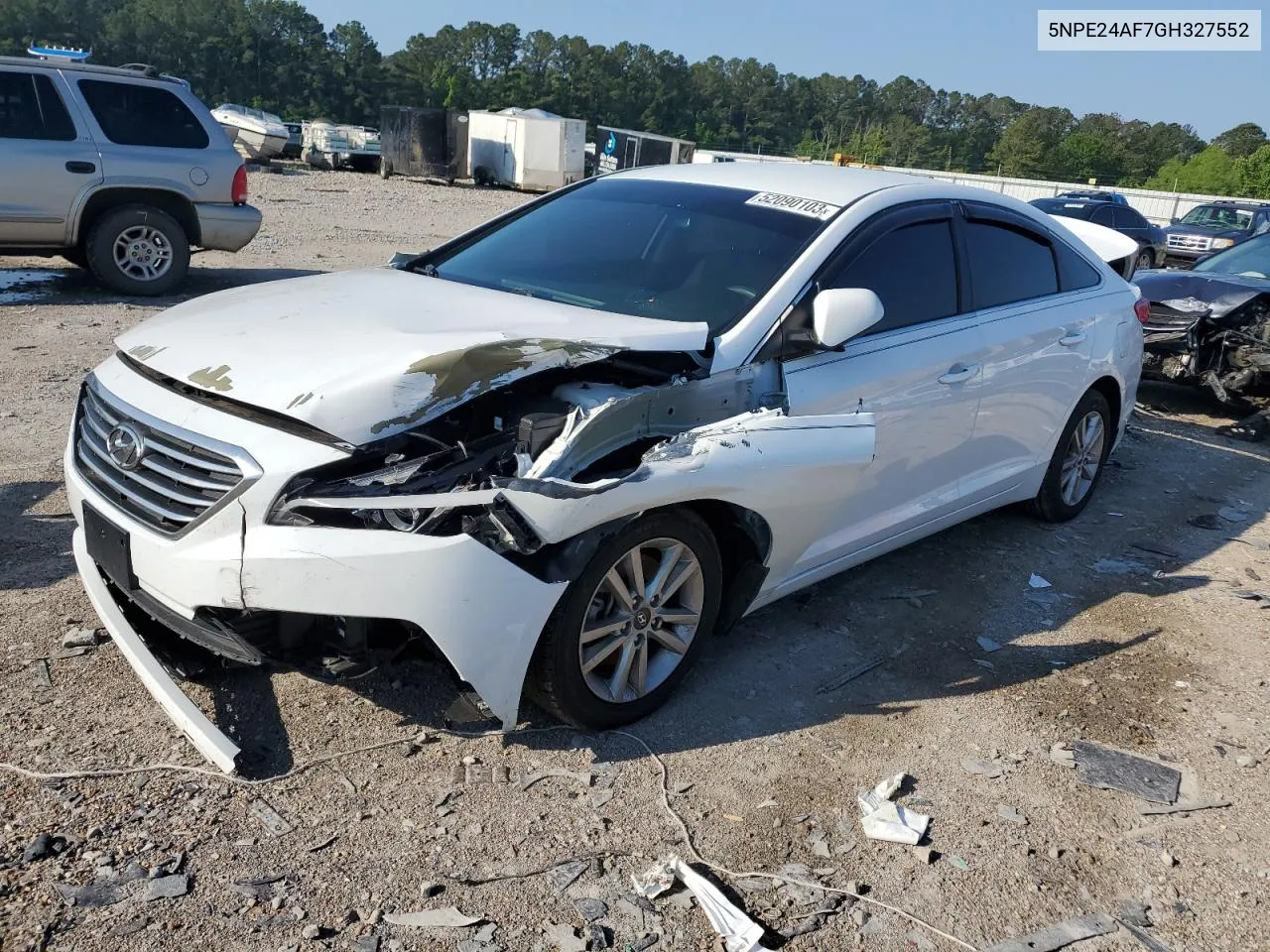 2016 Hyundai Sonata Se VIN: 5NPE24AF7GH327552 Lot: 52090103