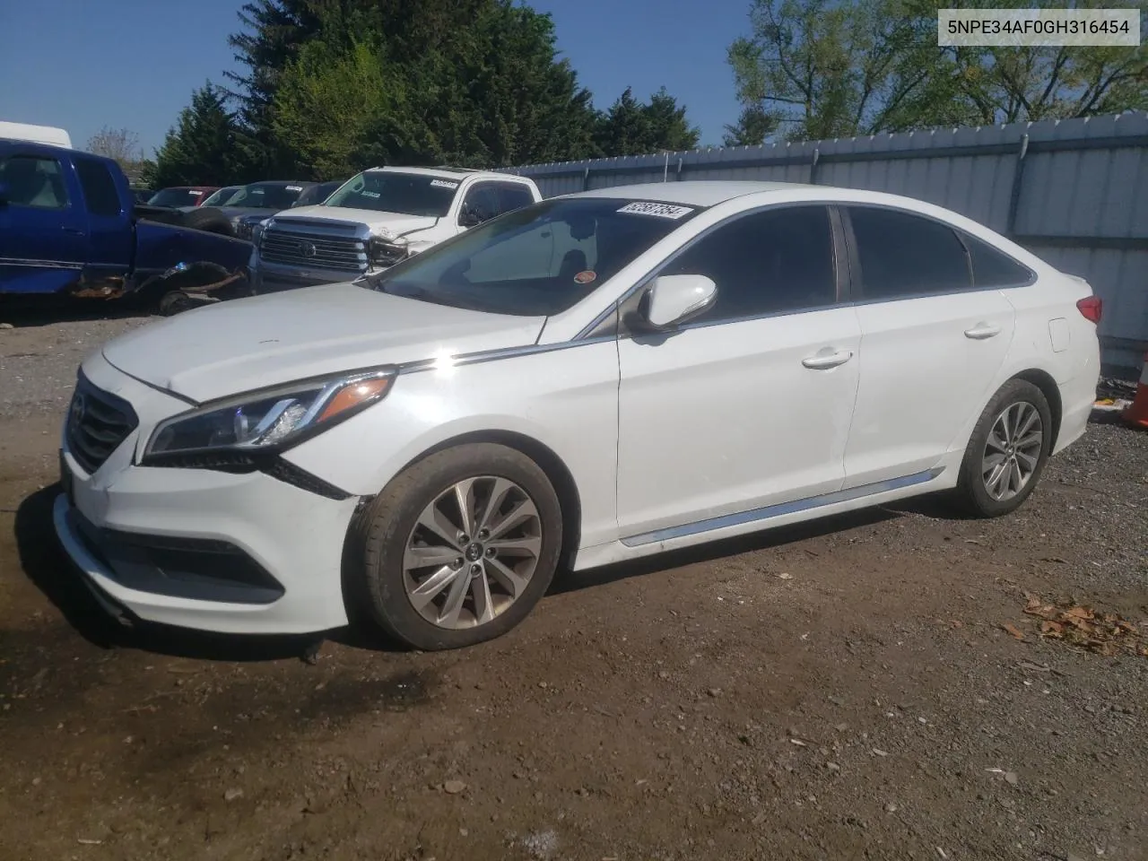 2016 Hyundai Sonata Sport VIN: 5NPE34AF0GH316454 Lot: 52587354