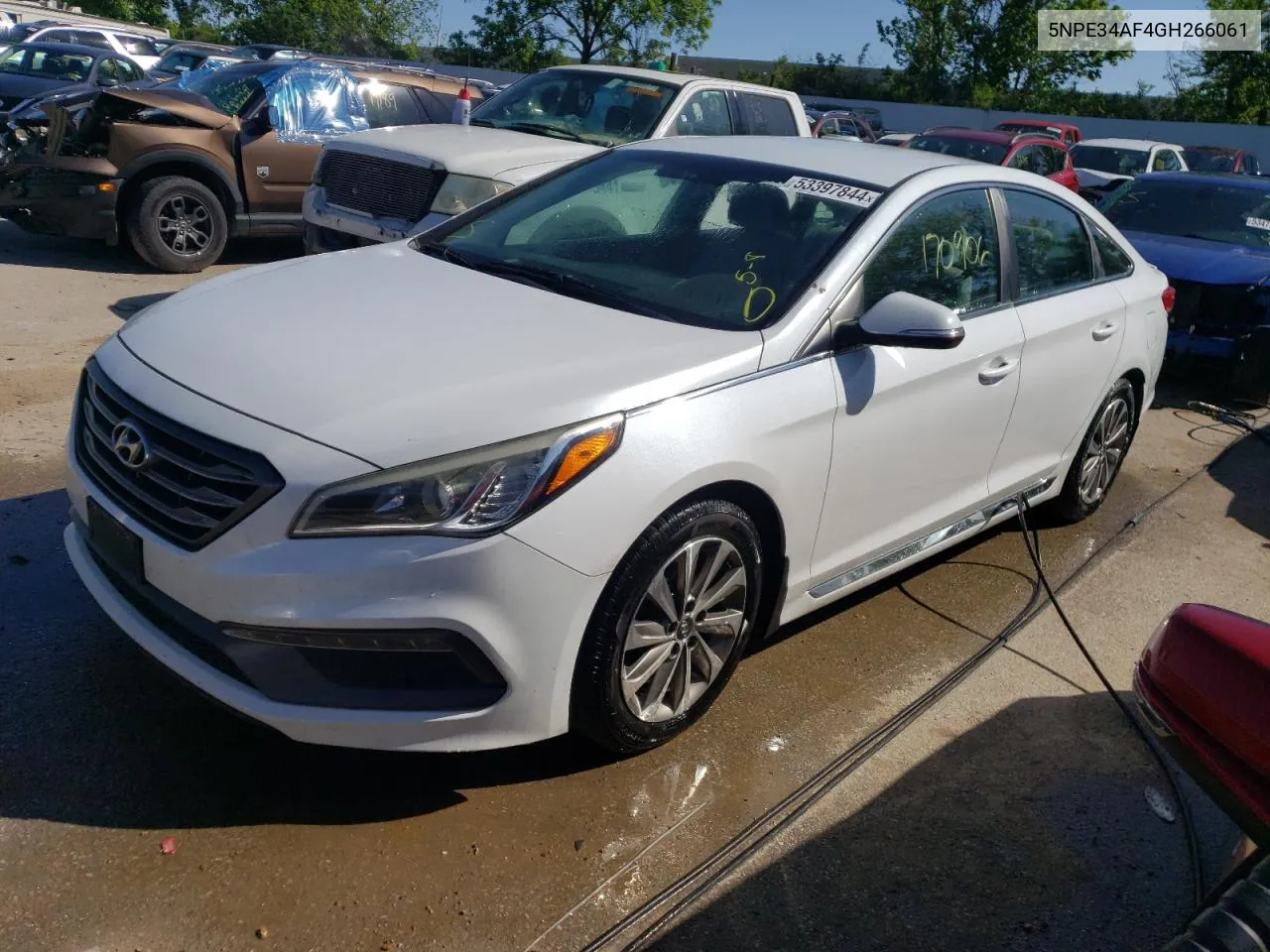 2016 Hyundai Sonata Sport VIN: 5NPE34AF4GH266061 Lot: 53397844