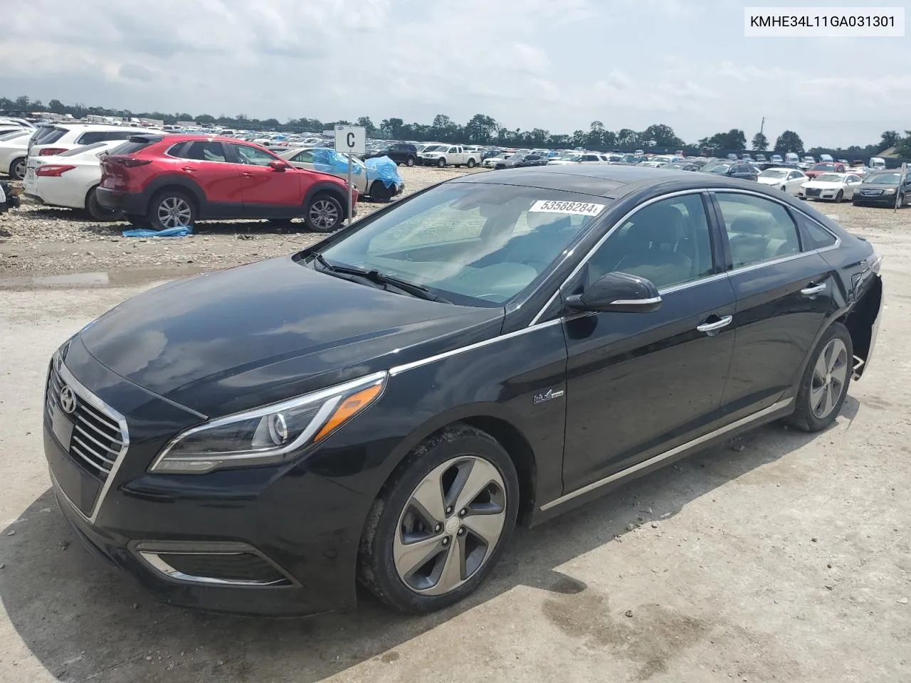 2016 Hyundai Sonata Hybrid VIN: KMHE34L11GA031301 Lot: 53588284