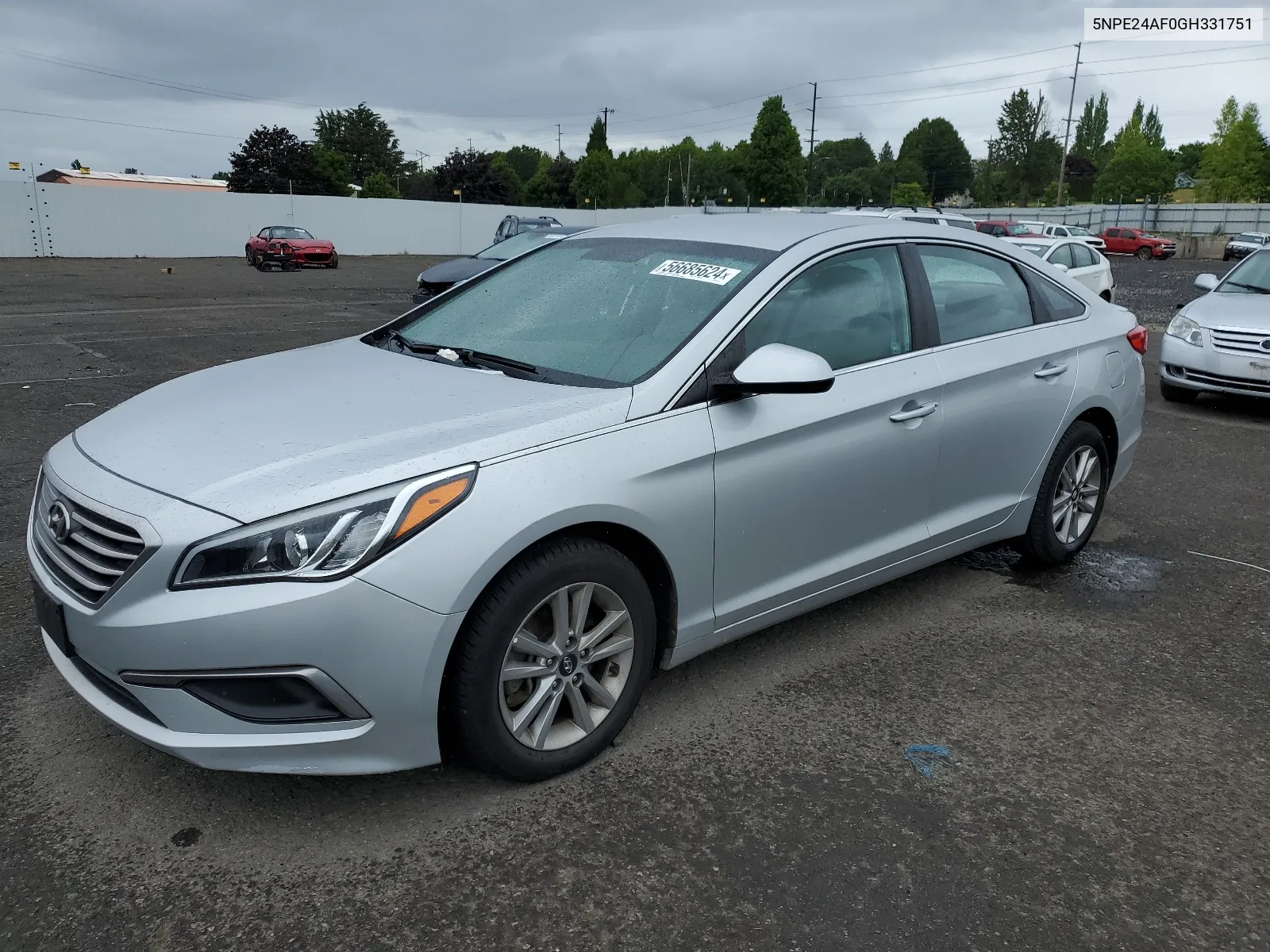 2016 Hyundai Sonata Se VIN: 5NPE24AF0GH331751 Lot: 56685624