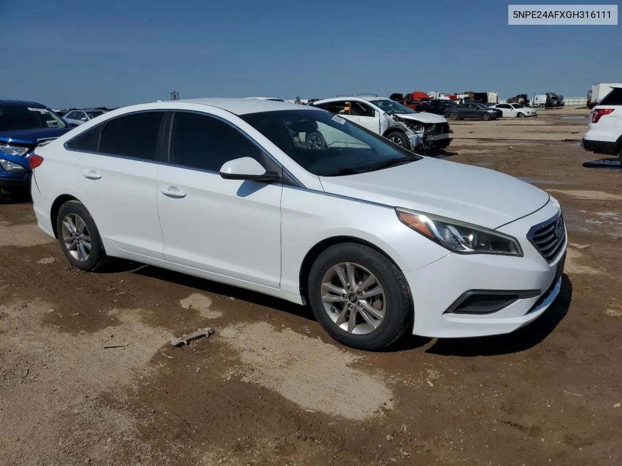 2016 Hyundai Sonata Se VIN: 5NPE24AFXGH316111 Lot: 58941534