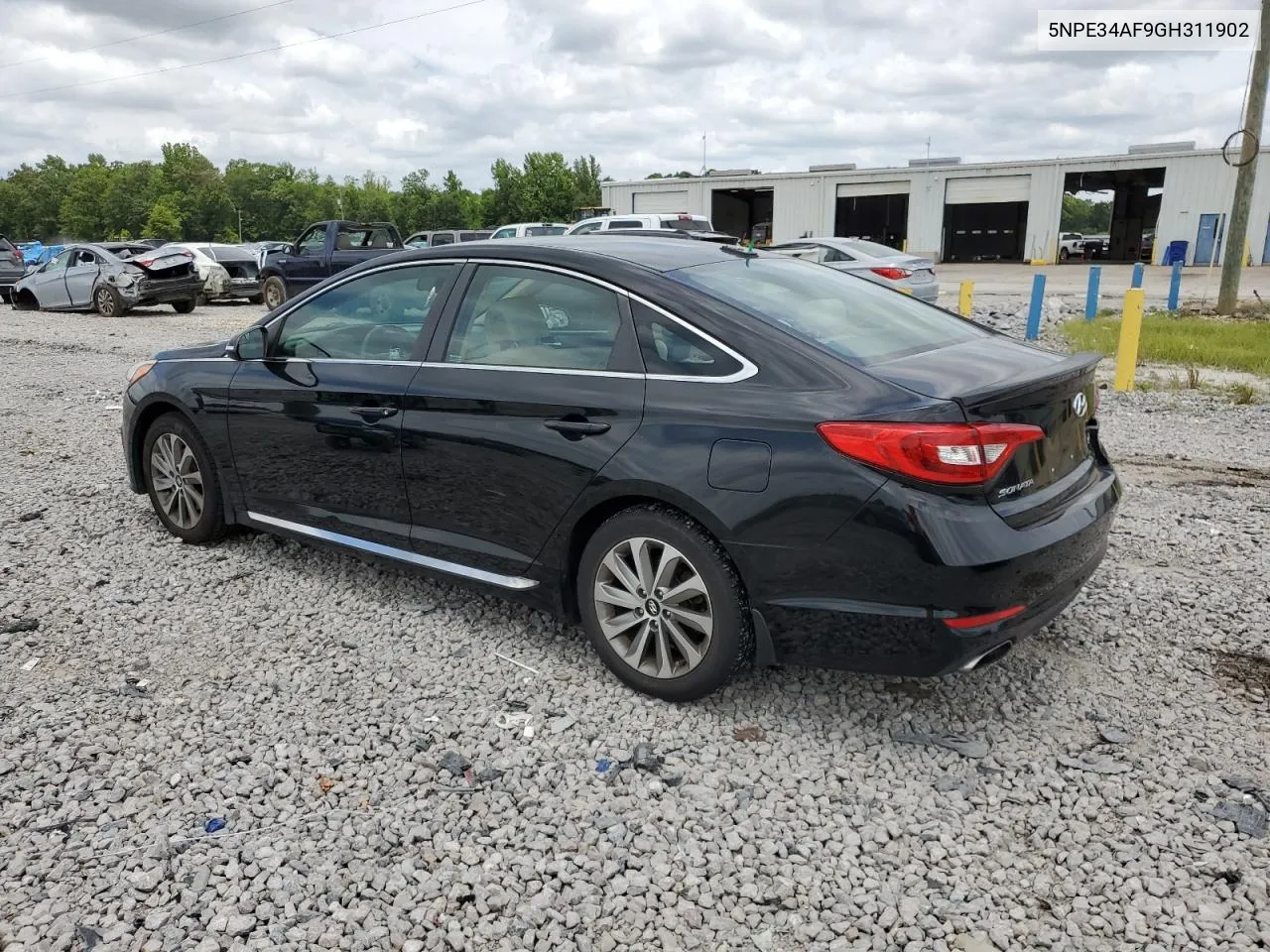 2016 Hyundai Sonata Sport VIN: 5NPE34AF9GH311902 Lot: 59745794