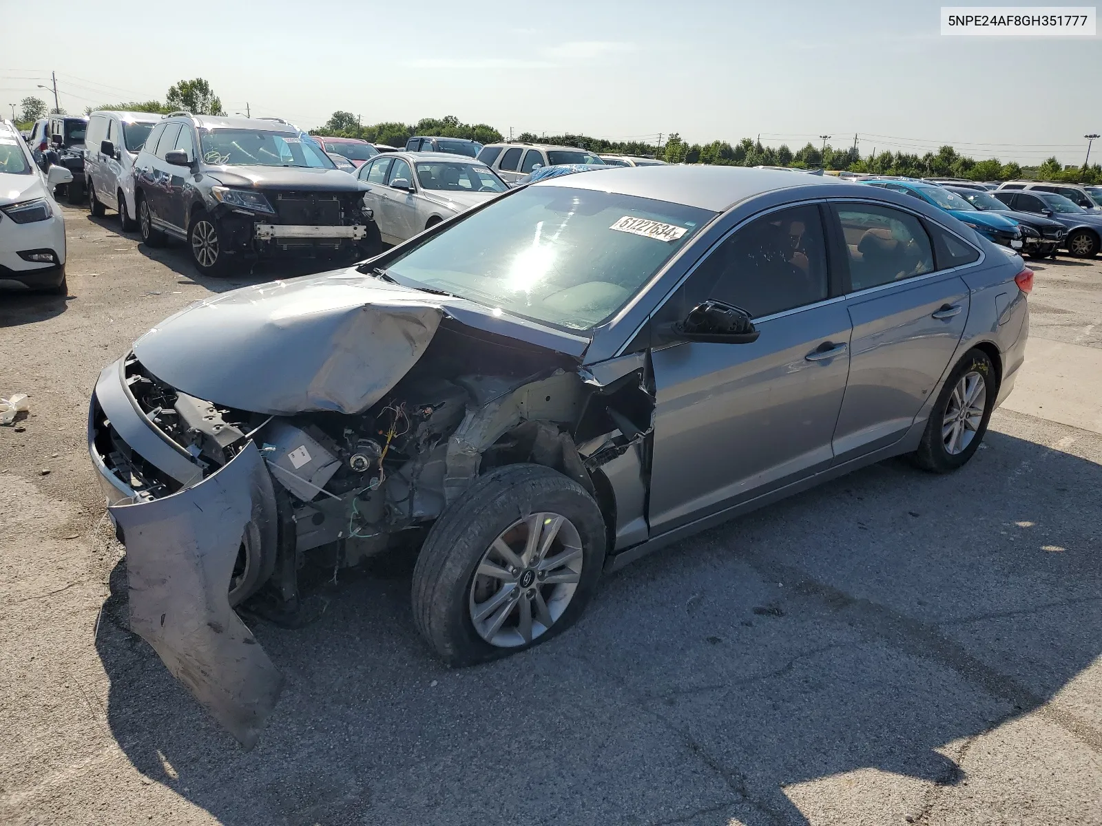 2016 Hyundai Sonata Se VIN: 5NPE24AF8GH351777 Lot: 61227634