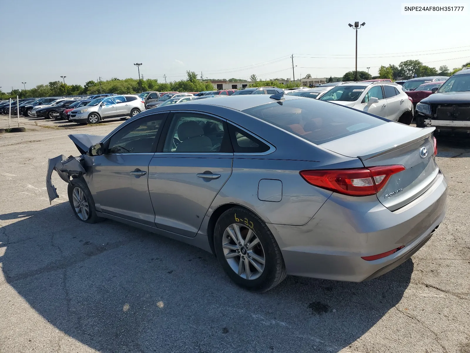 2016 Hyundai Sonata Se VIN: 5NPE24AF8GH351777 Lot: 61227634