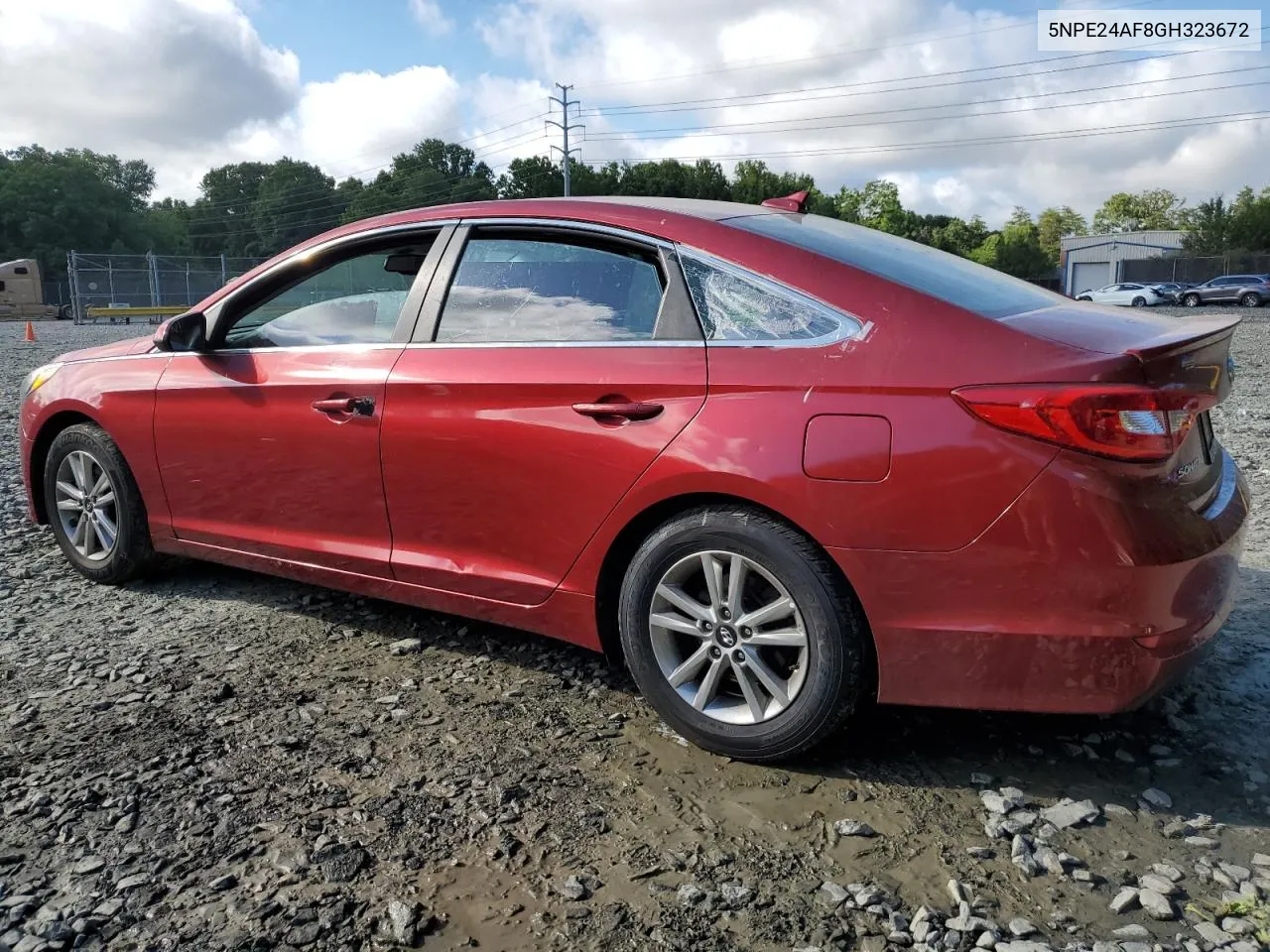 2016 Hyundai Sonata Se VIN: 5NPE24AF8GH323672 Lot: 61479024